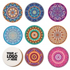 Round Absorbent Ceramic Coaster